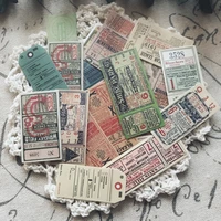 22pcsset vintage european ticket label sticker diy craft scrapbooking album junk journal planner decorative stickers
