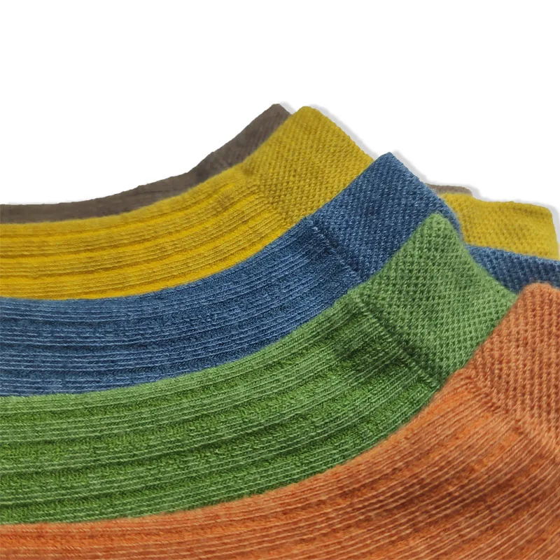 5 pairs of women's short socks Comfortable Stripe Cotton Sock Women Slippers Stealth Ankle Socks men in Five Color High Quality