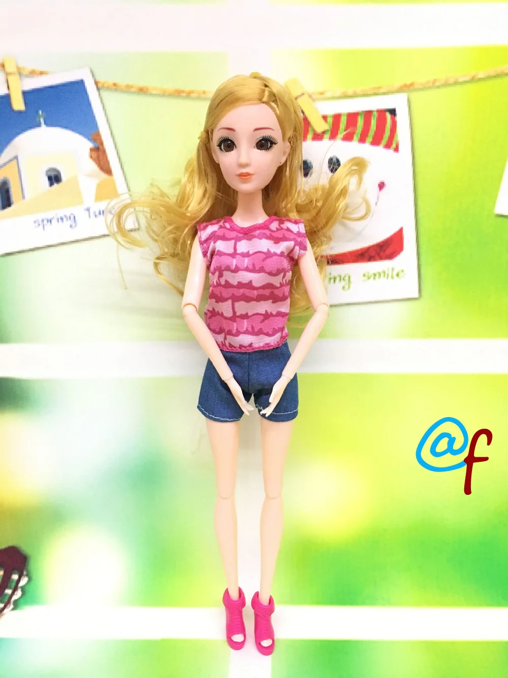 N-4 1-set Doll Clothes Girl DIY for 1/6 OOAK Beauty Doll's Dress A Brand Head As Gift If 3sets or More