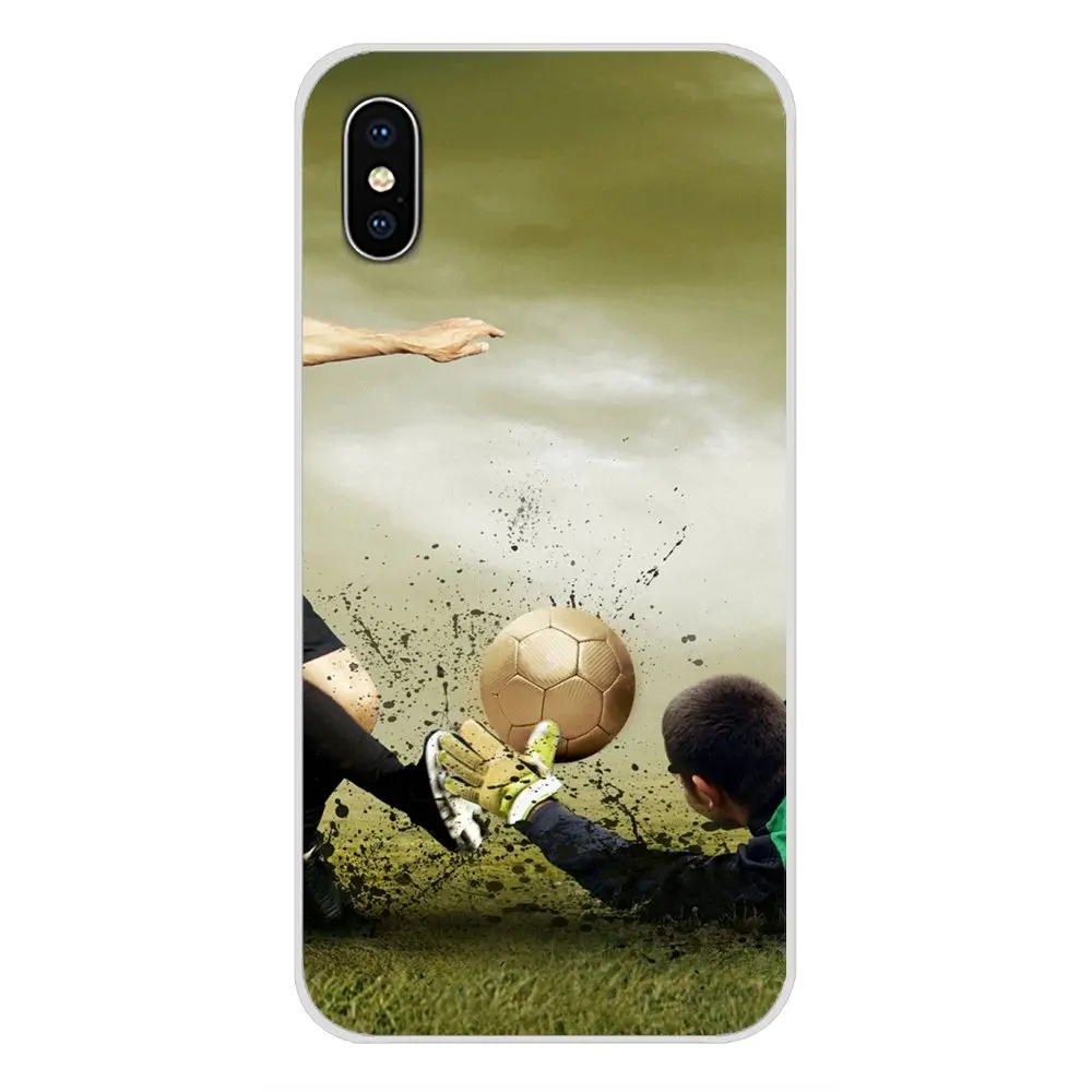 Phone Shell Cases Capinhas Football Soccer Ball Design For Apple iPhone X XR XS 11Pro MAX 4S 5S 5C SE 6S 7 8 Plus ipod touch 5 6 | Мобильные