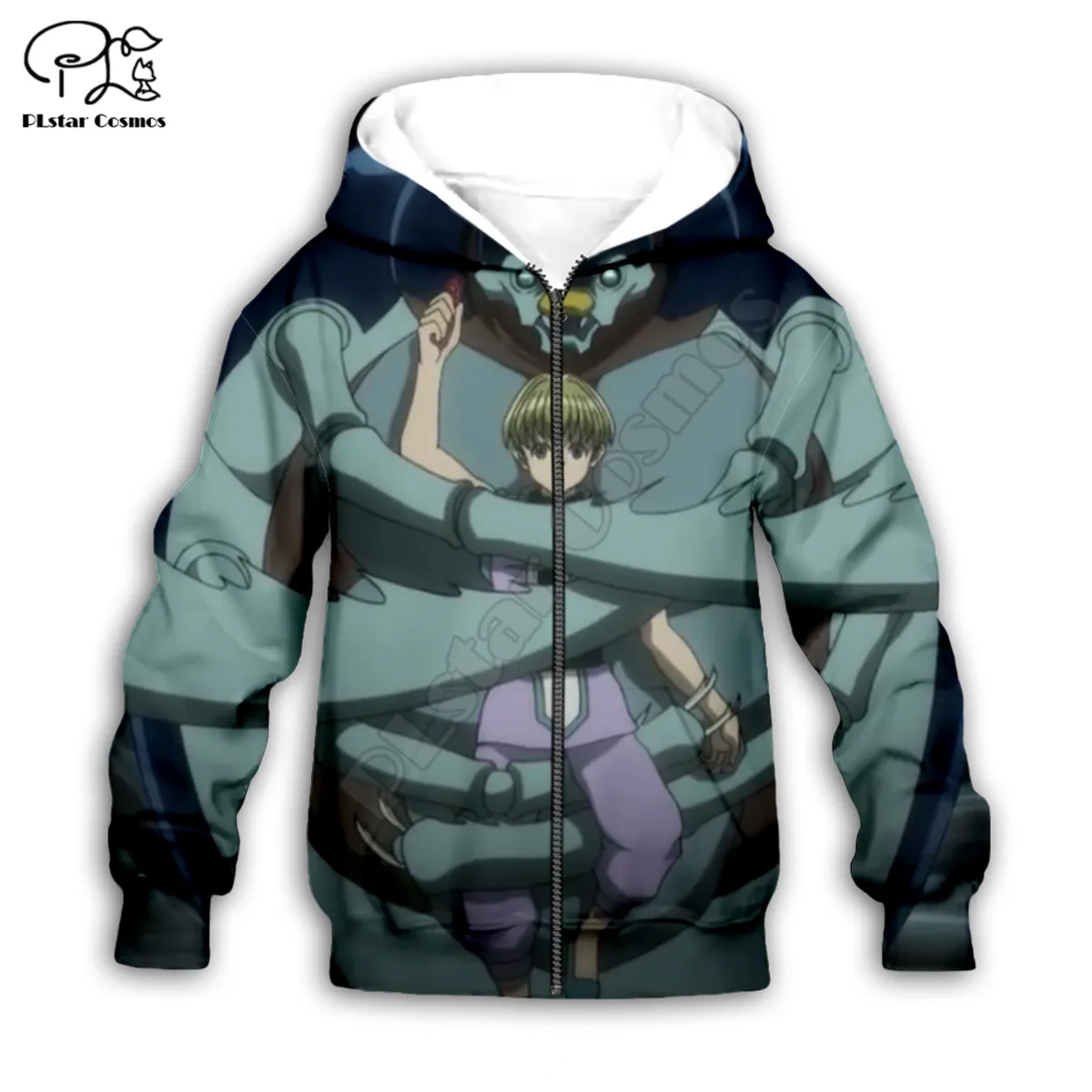 

Детская толстовка с капюшоном и длинным рукавом, на молнии