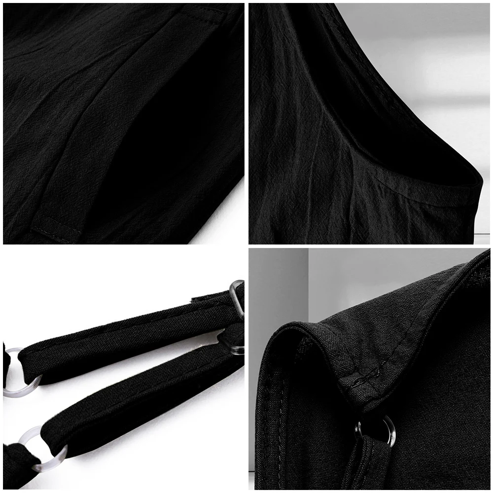 

Women Strap Loose Jumpsuit Summer Casual Wide Leg Pants Solid Dungaree Bib Overalls Sleeveless Oversized Cotton Linen Jumpsuits