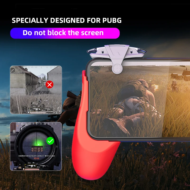 Игровой контроллер PUBG геймпад с металлическим триггером для съемки без огня