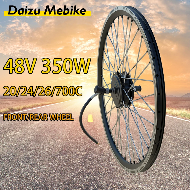 

No Tax 48V 350W Front Rear Wheel Kit Electric Bicycle 20inch24inch26inch700c Electric Bike Brushless Motor bicicleta electrica