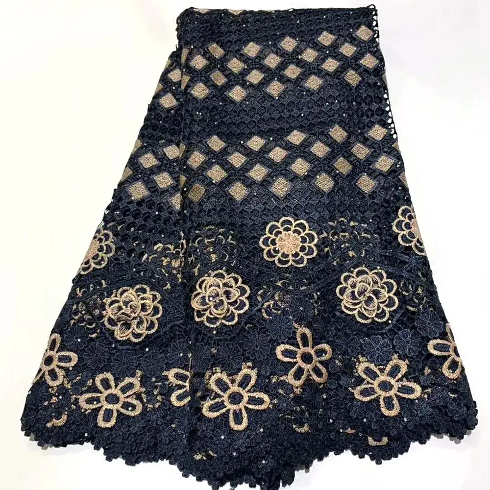 

Newest Nigerian African Cotton Lace Fabric 2020 Cheap High Quality Swiss Voile Lace For Wedding Dress Clothing Material A02