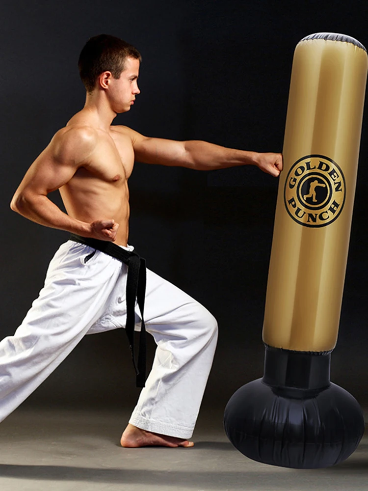 Отдельностоящая боксерская груша утолщенная тренировочная для фитнеса снижение