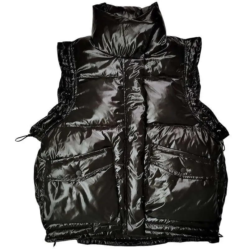 

European station autumn and winter new popular style light and thin down cotton vest
