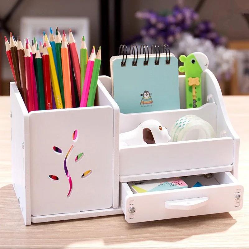 1 шт. Многофункциональный школьный стол ручка карандаши Ящик Контейнер Коробка