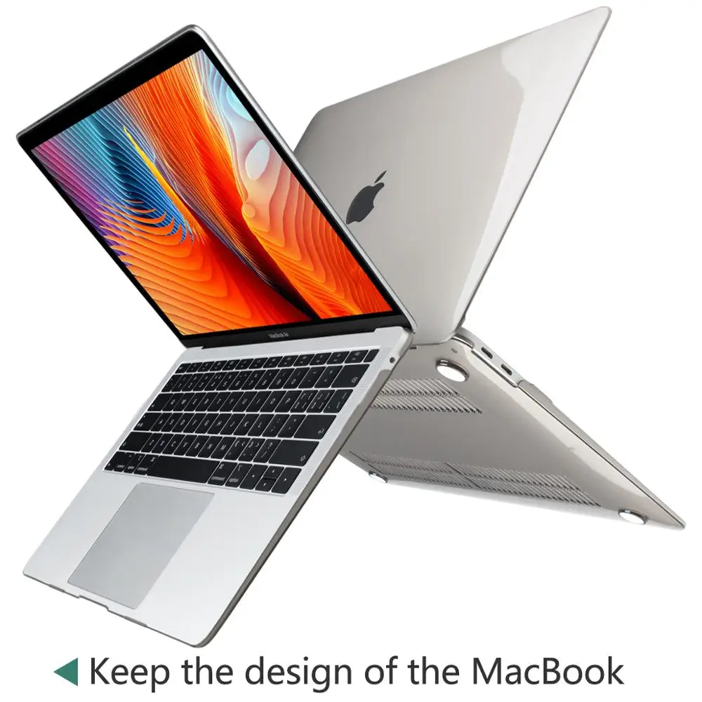 Для нового MacBook retina Pro Air 13 15 16 A2141 A2159 A1932 A1990 чехол с сенсорной панелью и клавиатурой прозрачный кристально матовый жесткий чехол