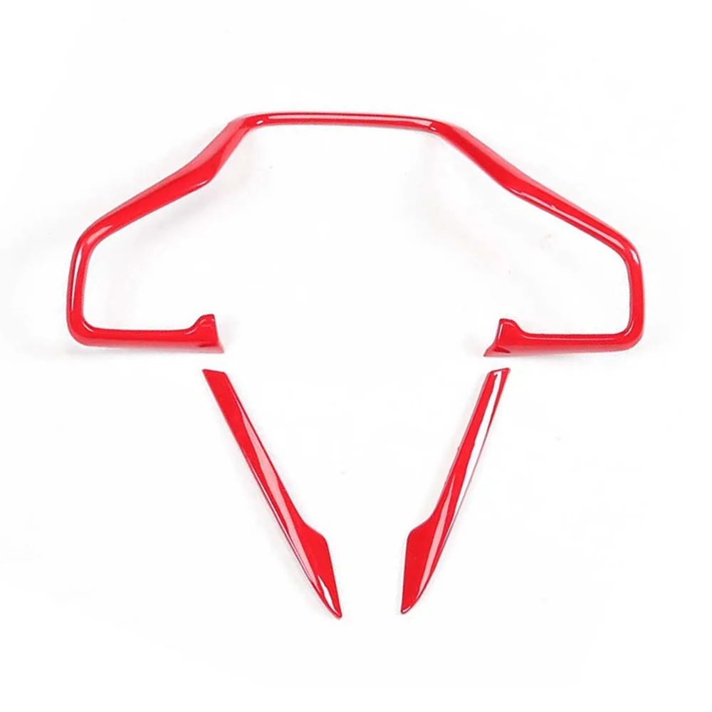 

3pcs Steering Wheel Cover Trim Interior Truck ABS Plastic AUTO DIY New