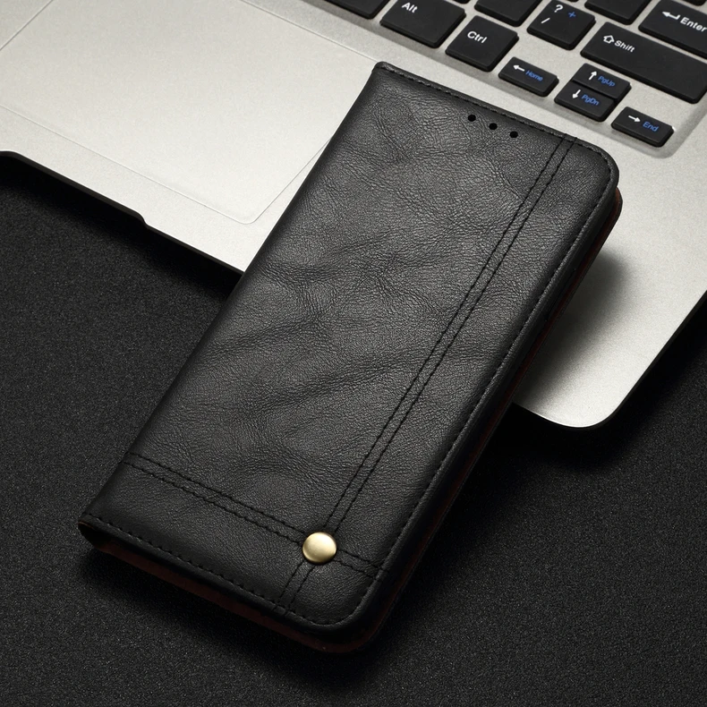 Роскошный тонкий кожаный чехол-книжка в стиле ретро для Xiaomi Redmi Note 8/8 T/8 Pro, чехол-кошелек с подставкой для карт, Магнитный чехол-книжка, чехол для телефона