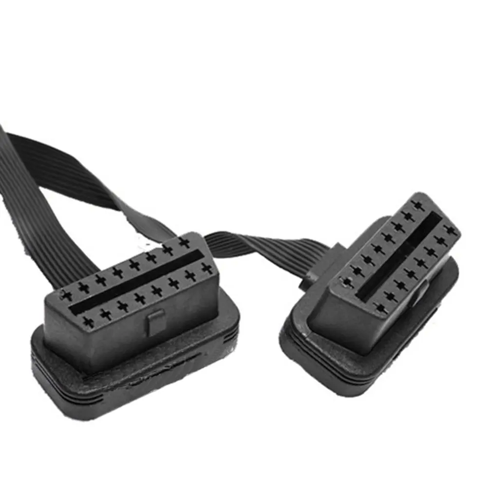 Портативный OBD2 удлинитель один расколотым два подключения адаптера провода 16