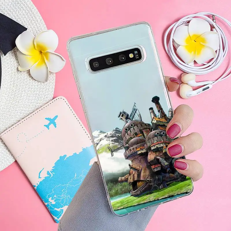 

Anime Harley's Moving Castle Phone Case Transparent for samsung A 21s 50 71 S 8 9 20 20fe note 10 20 ultra plus