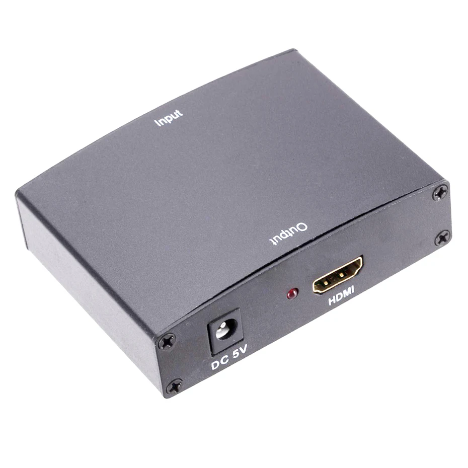5 RCA Ypbpr компонент к HDMI HDTV Видео Аудио конвертер адаптер с питанием(USB DC кабель