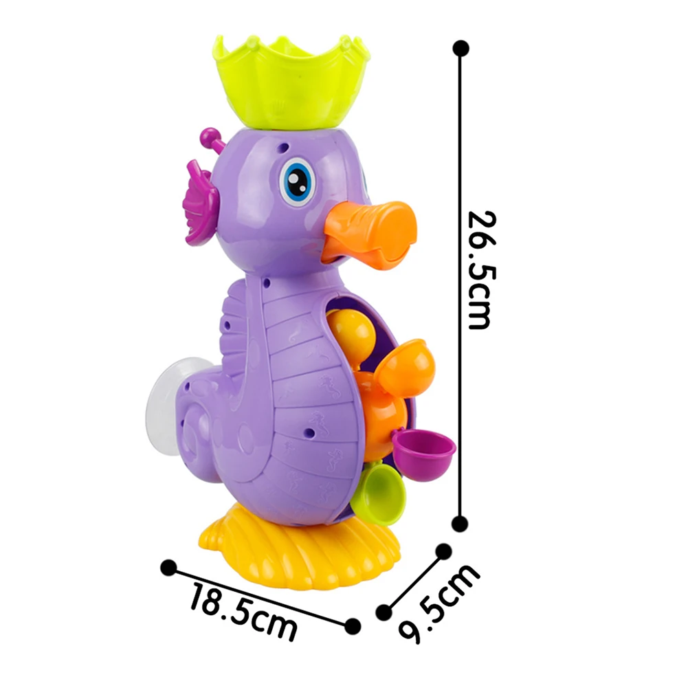 

2020 New Kids Shower Bath Toys Cute Yellow Duck Waterwheel Elephant Toys Baby Faucet Bathing Water Spray Tool Dabbling Toy