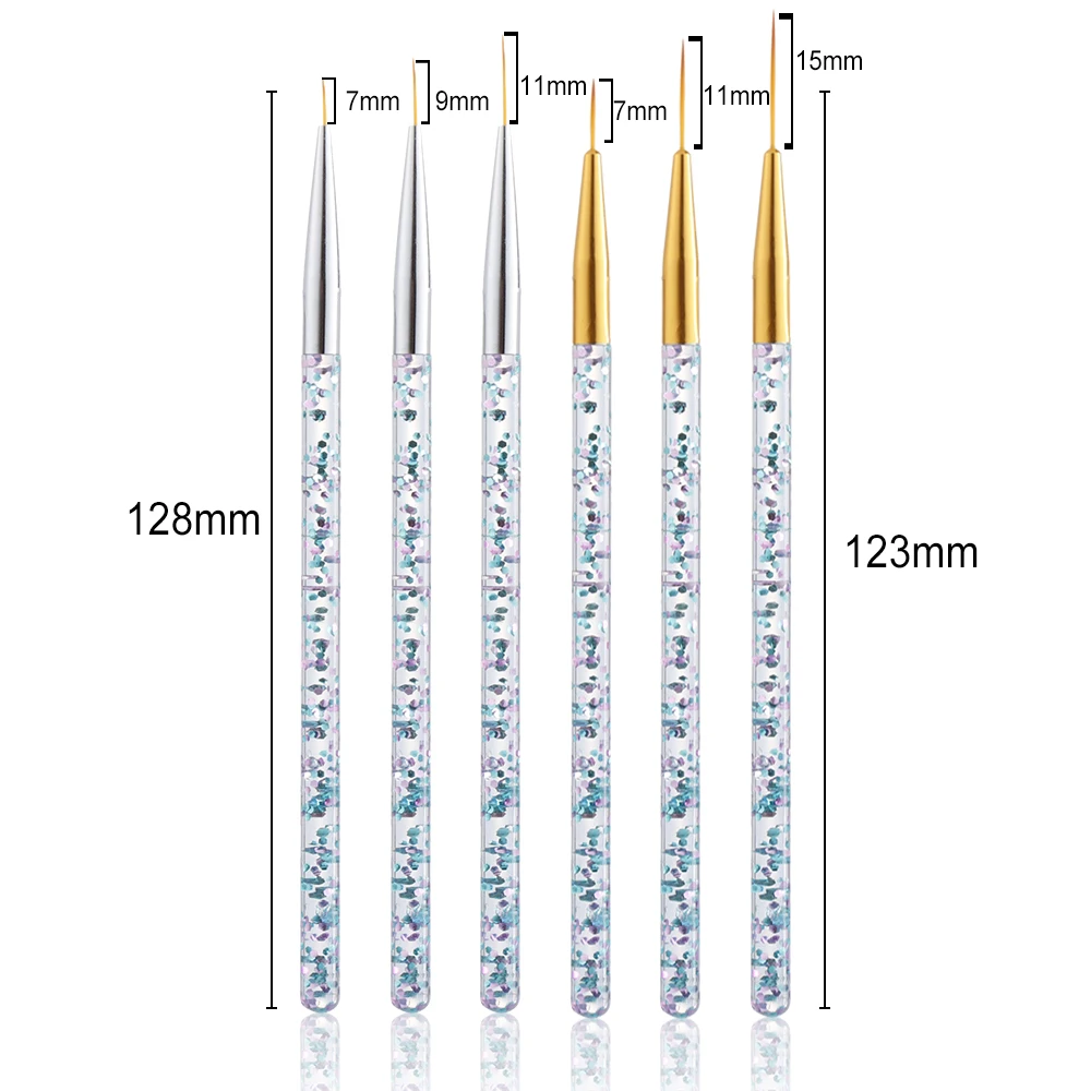 3 шт./компл. кисть для дизайна ногтей резьба по дереву ручка металлическая сделай
