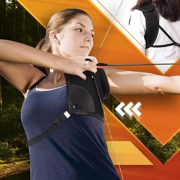 

Ultimate Archery PRO Chest Guard Hunting Sports Archery Adjustable Chest Protector Guard Bow Arrow Safety Protective Hea