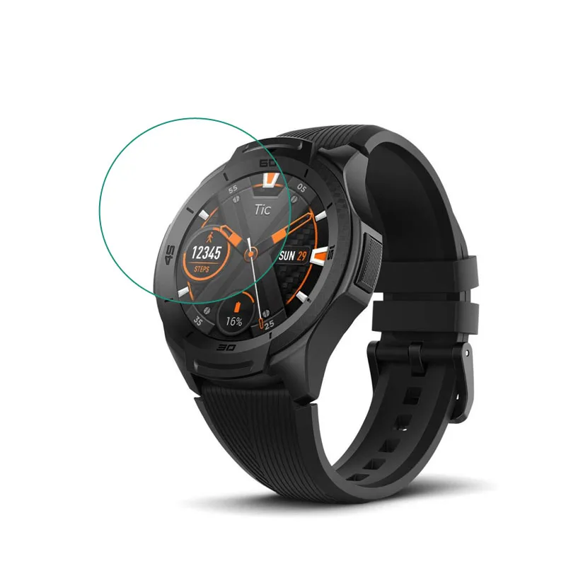 

Защитная пленка из закаленного стекла HD ультра-прозрачная защита для крестики умные часы Ticwatch S2 закаленное ЖК-дисплей Экран дисплея Защитн...