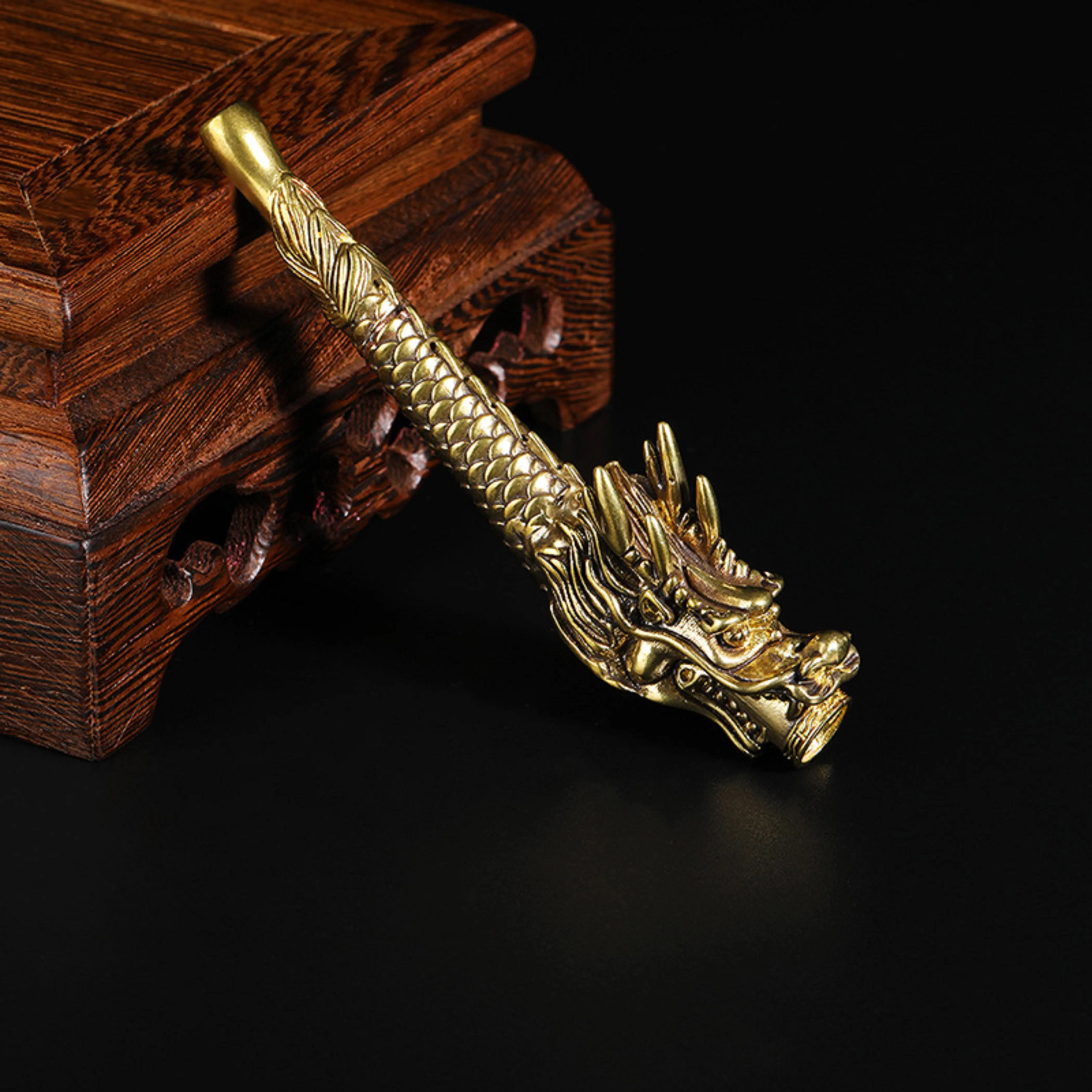 Держатель сигарет из тибетской латуни 8 мм|Аксессуары для сигарет| |