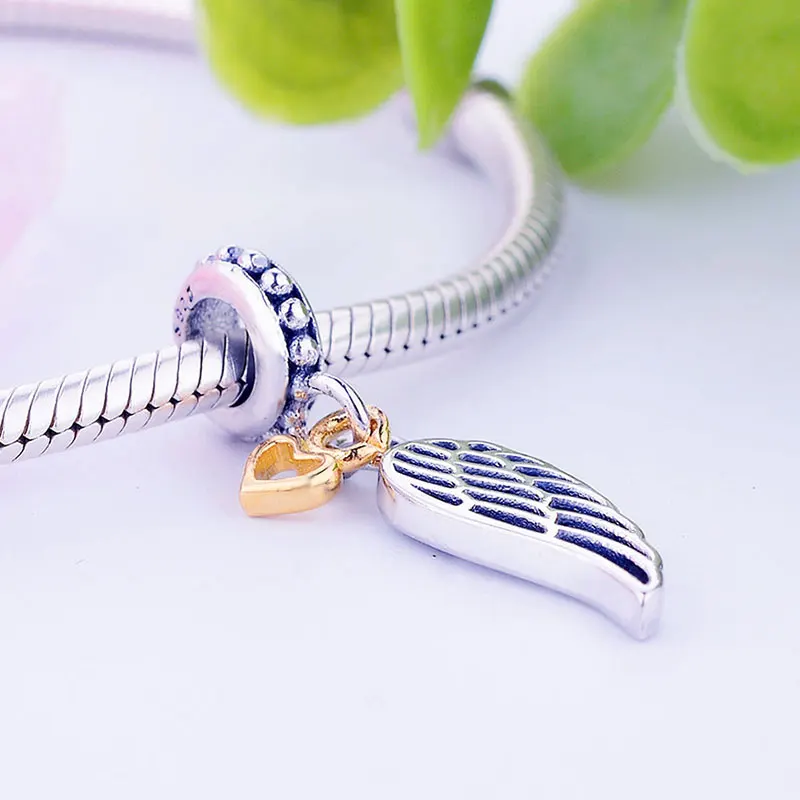 Подвеска-Шарм Крылья Ангела для браслета серебро 925 пробы | Украшения и