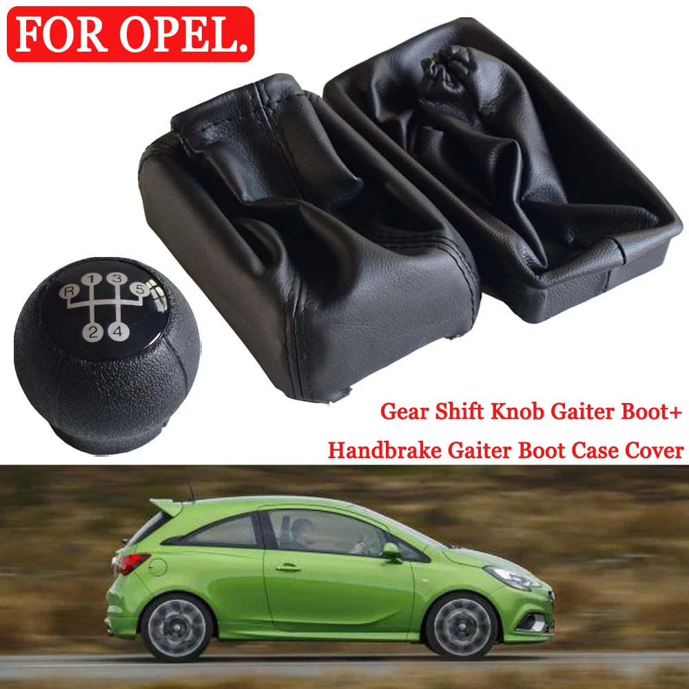

Car Shift Gear Stick Lever Knob Gaitor Leather Boot For OPEL CORSA C 2001-06 TIGRA B 2004-12 COMBO C 2001-11 Car Styling