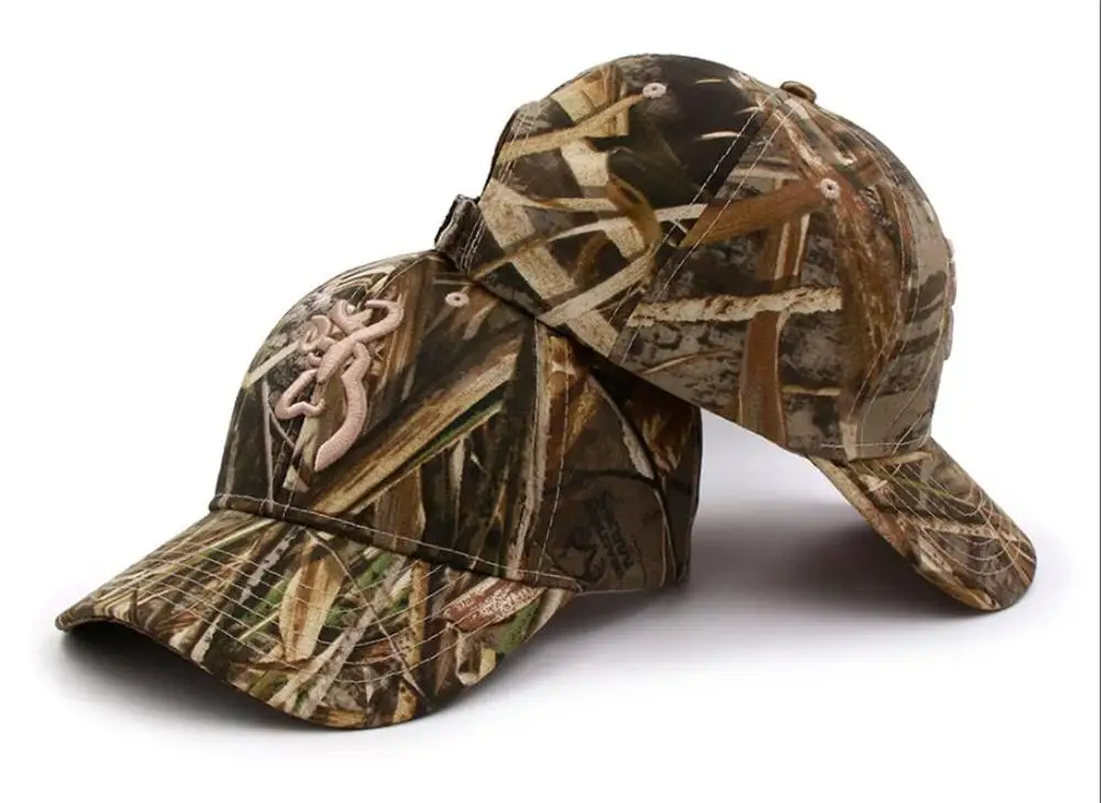 Бесплатная доставка Browning Realtree AP®Blaze оранжевые камуфляжные охотничьи кепки