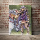 Аниме плакат Джоджо зеппели Джоди гироскоп, настенный художественный декор, принты на холсте для гостиной, спальни, кабинета, украшение для дома