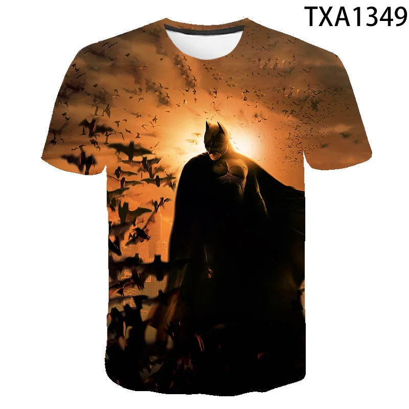 

New Boy Girl Kids Bat Super Fashion Men Women Children 3D Printed T Shirt Boy Girl Kids Short Sleeve Casual Cool Tops