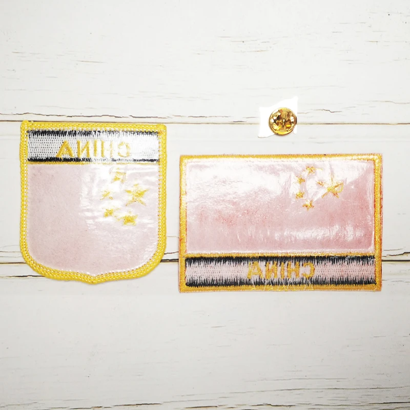 Вышивка с национальным флагом США искусственный экран и квадратная булавка один