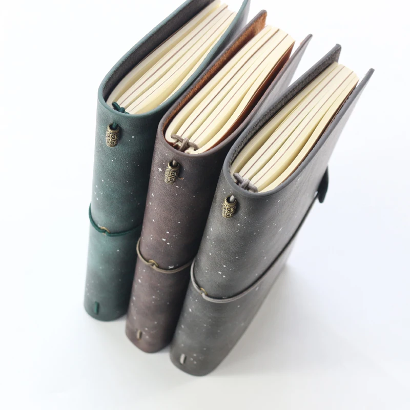 Оригинальный винтажный кожаный ежедневник Domikee с изображением неба для