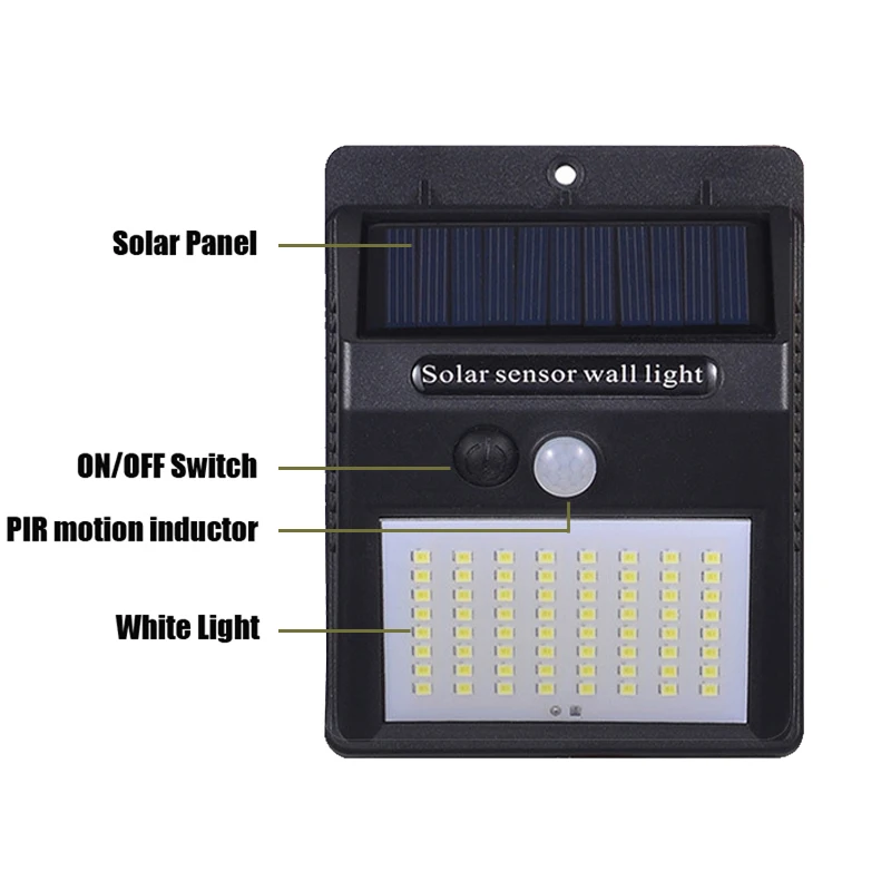 Freewing Solar Lamp LED Wall Lighting Sun Power Lantern PIR Sensor Outdoor Indoor Home Waterproof Ip 65 Garden Separated | Лампы и