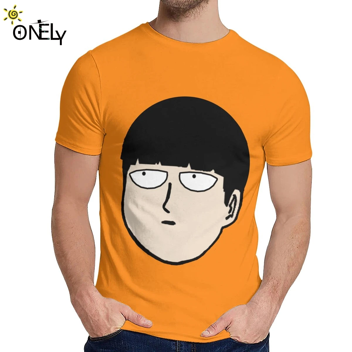 

Модные Mob Psycho» («милый чудак» 100 футболка для хипстерские мужские натуральный хлопковая Футболка модная футболка с круглым вырезом