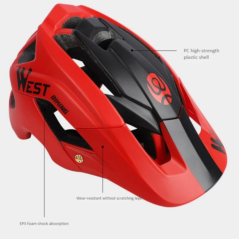 

WEST BIKING Bike Helmet 56-62cm Ultralight Integrally-Molded Safety