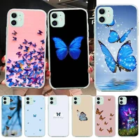 penghuwan butterfly bling cute phone case for iphone 11 pro xs max 8 7 6 6s plus x 5s se xr cover