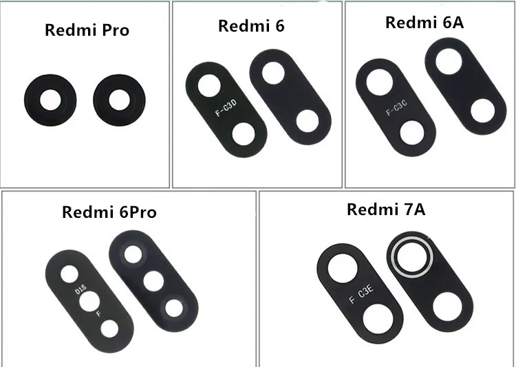 Оригинальный новый стеклянный объектив для задней камеры Xiaomi Redmi 6 6A Pro