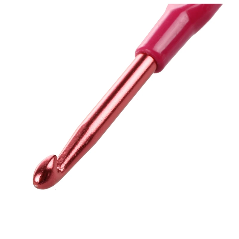 

Plastic Handle Crochet Hooks Knit Needles Weave Craft - ran color