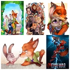 Алмазная живопись Disney зверополис-Джуди, Ник, мультяшный персонаж 5D, Набор для вышивки своими руками, украшение для дома