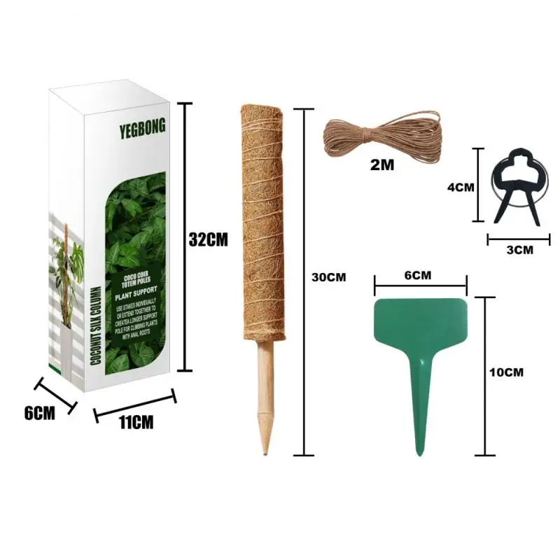 Садовый удлинитель для поддержки растений стойка из кокосового волокна 12 дюймов