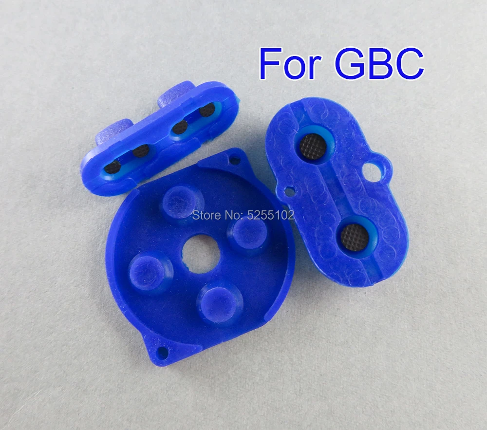 7 цветов Резиновый проводящий button A-B d-pad для Game Boy Color GBC корпус силиконовая