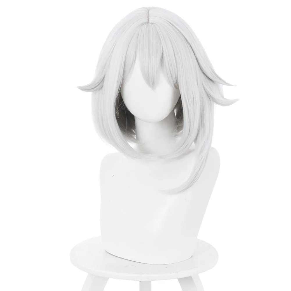 

Game Genshin Impact Paimon Cosplay Wig Short Heat Resistant Synthetic Hair Party Wigs