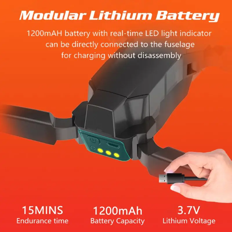 M65 складной Радиоуправляемый Дрон FPV wifi камера 480P функция удержания высоты селфи