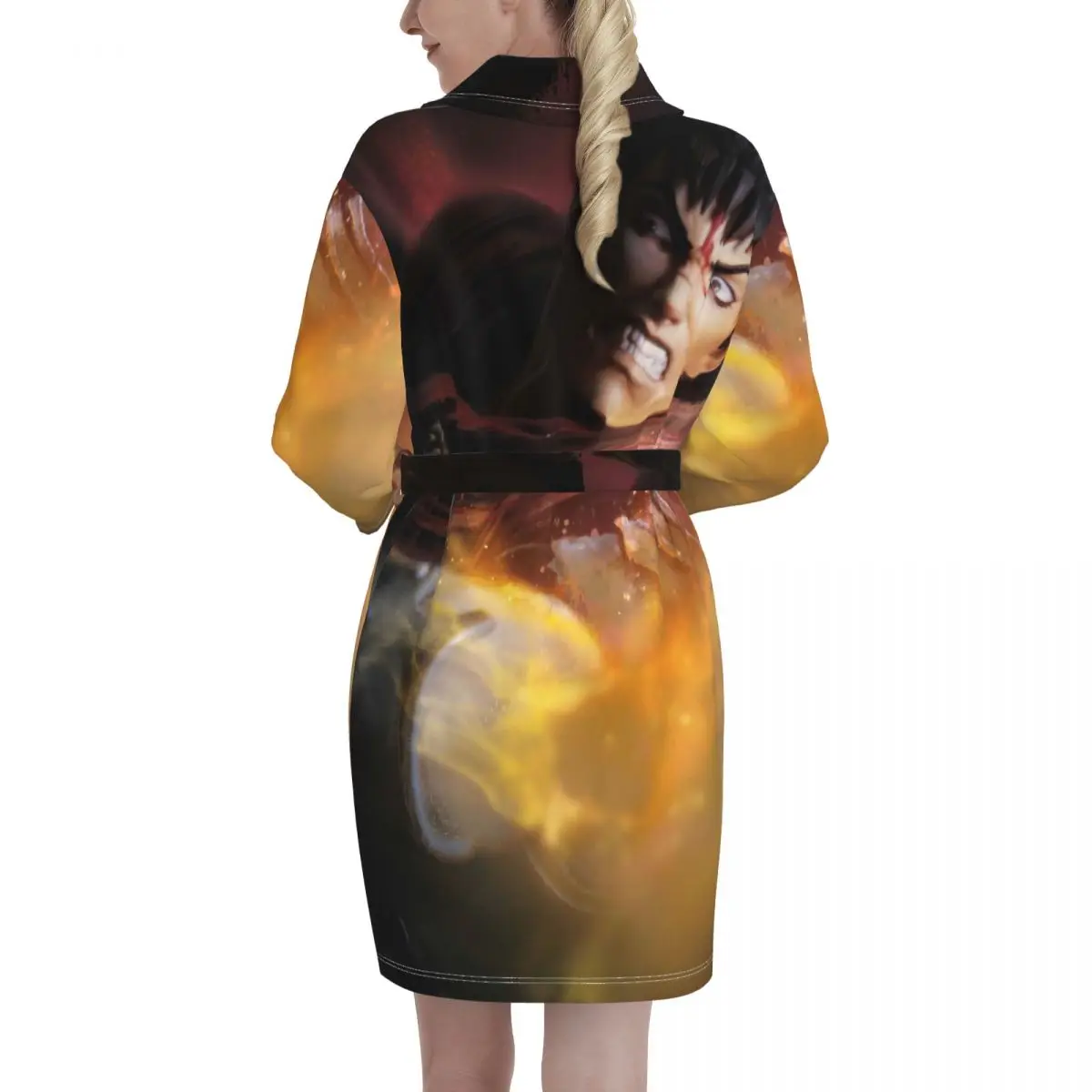 

Berserk Anime Pajamas Couple Mens Flannel Sleepwear Women Home Service Suits Autumn and Winter Nightgown