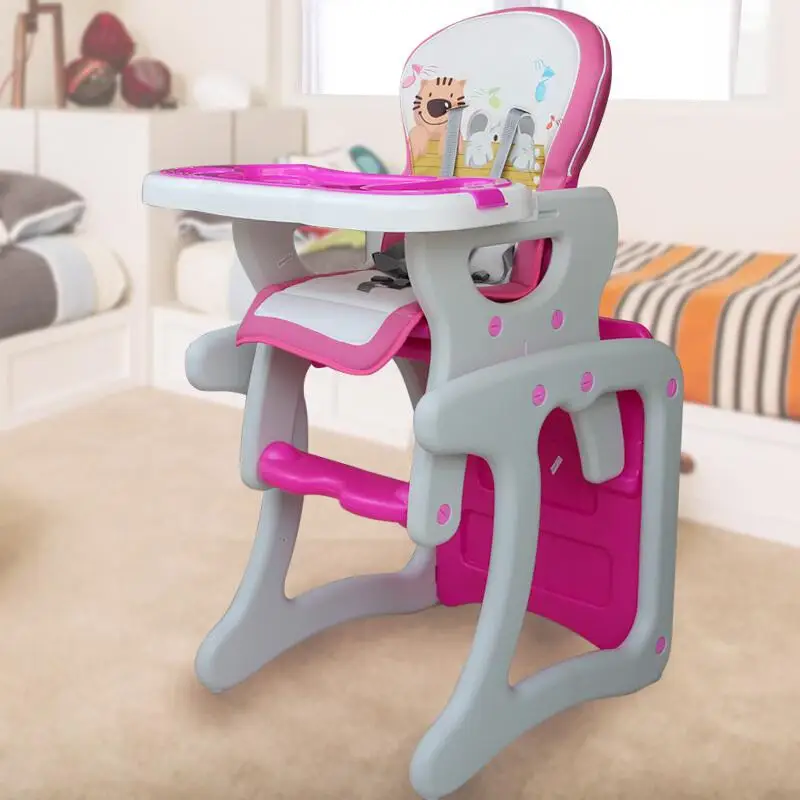 F Детский обеденный стул многофункциональный пластиковый детский портативный Bb стул ребенок может отсоединяться - Цвет: F