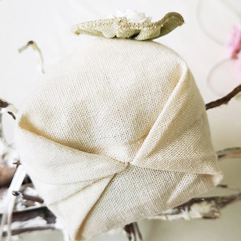 

Thickened Flower Small Cloth Bag For Candy Storage Lovely Gift Drawstring Bags 30pcs/lot Wedding Party Supplies Jewelry Package