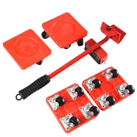 heavy stuffs moving wheel bar mover device 5pcs wheel bar mover device max up furniture transport lifter tool
