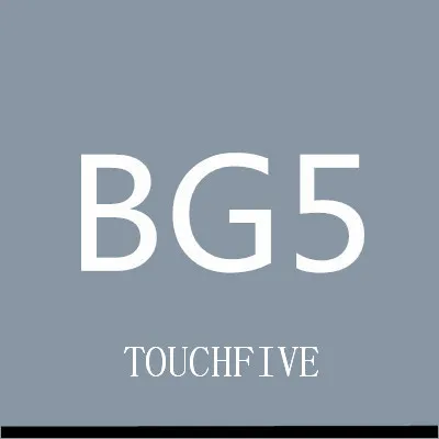 TOUCHFIVE 168 цветов одиночные художественные маркеры Кисть ручка эскиз на спиртовой основе маркеры двойная головка манга ручки для рисования товары для рукоделия - Цвет: BG5-blue grey