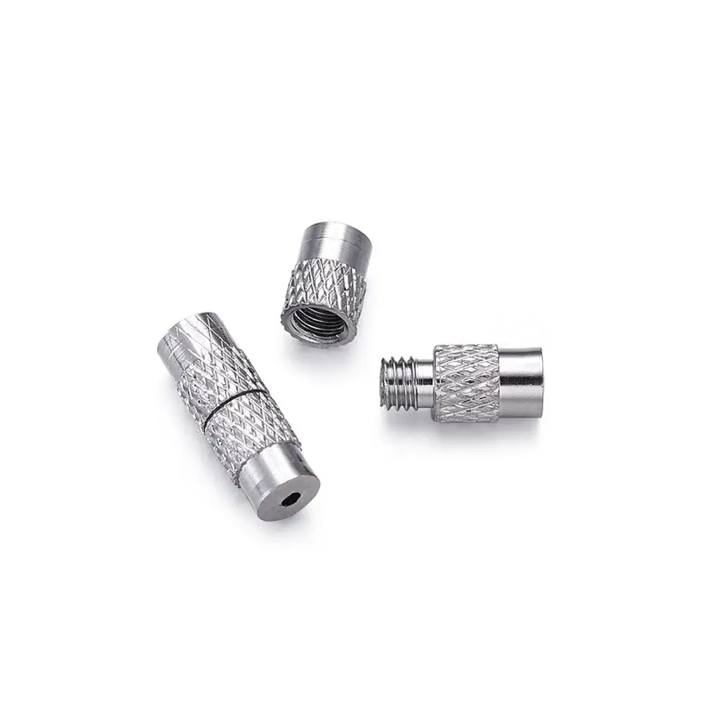 

20 комплектов колонны латунные винтовые застежки соединитель крепеж Пряжка для браслета ожерелье ювелирных изделий фурнитура 11 ~ 12x4 мм отве...