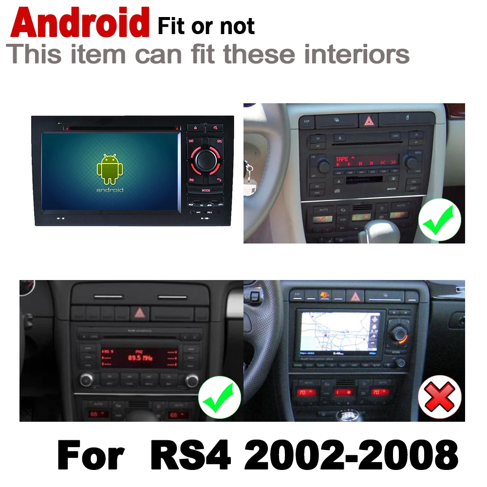 Android 8 0 IPS Автомобильный dvd плеер для Audi RS4 8E 8H 2002 ~ 2008 MMI оригинальный стиль