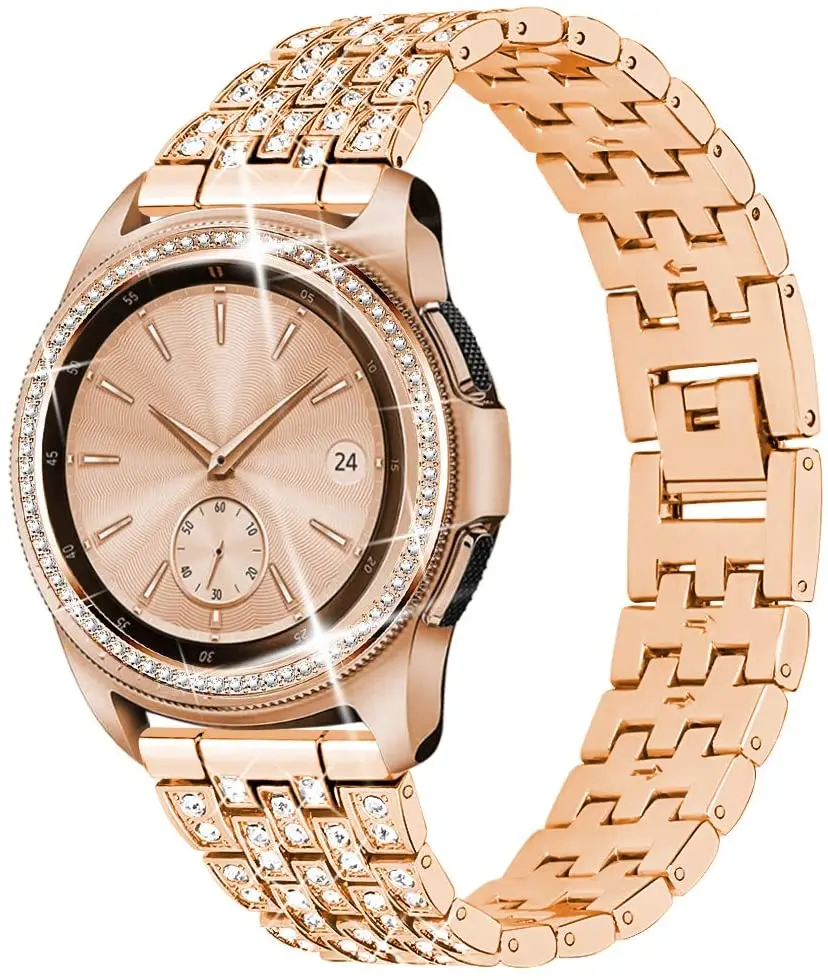 strap bezel for samsung galaxy watch 4 classic 42mm 46mm woman stainless steel 20mm 22mm link bracelet watch 3 41mm 45mm band free global shipping