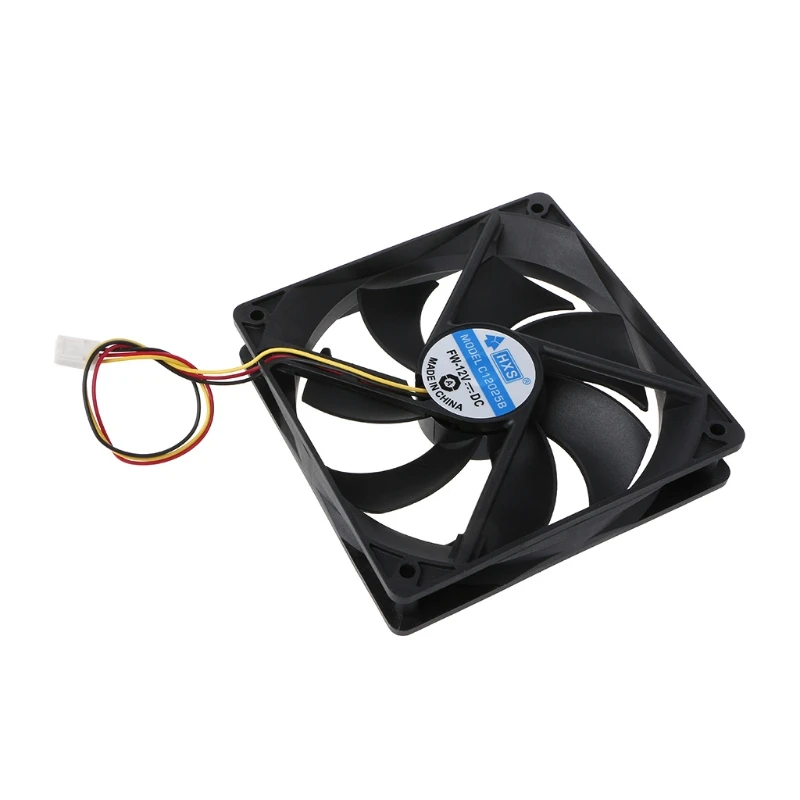

120x120x25mm DC 12V 0.15A 3 Pin 7-Blade Computer Case Cooling Fan Cooler 12025 AXYB